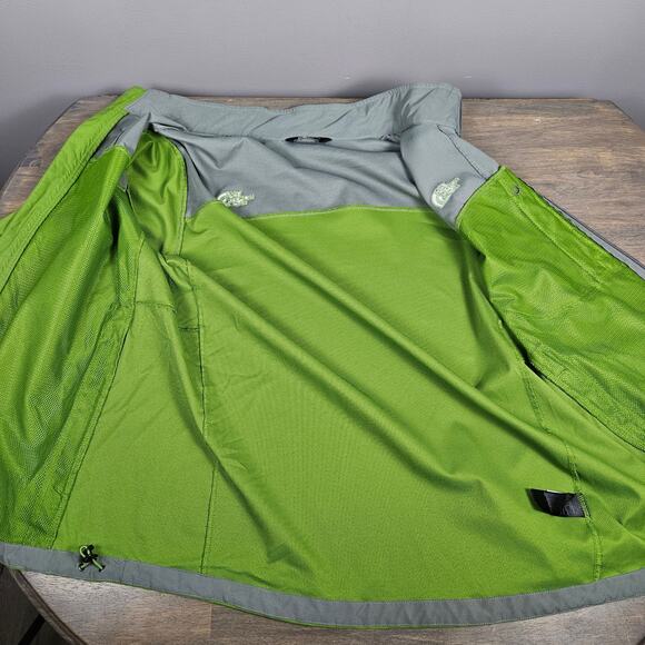 The North Face Men XL Green Gray Soft Shell Jacket Full Zip Outdoor Hiking - Picture 6 of 8